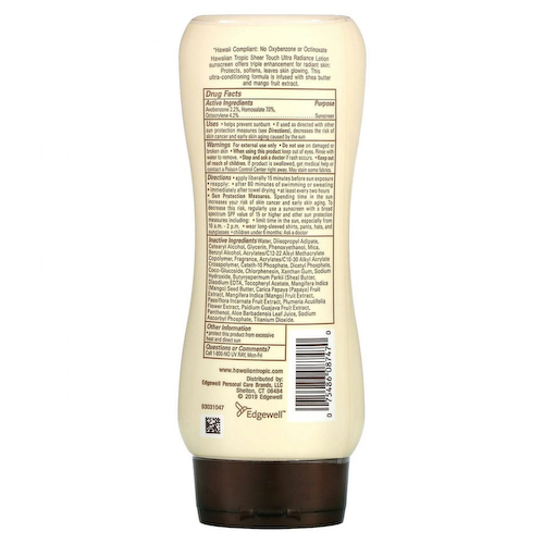Hawaiian Tropic, Sheer Touch, Ultra Radiance, солнцезащитный лосьон с SPF 30, 236 мл #1