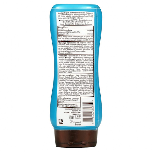 Hawaiian Tropic, Высокоэффективное солнцезащитное средство Island Sport с SPF 30, легкий тропический аромат, 236 мл #1