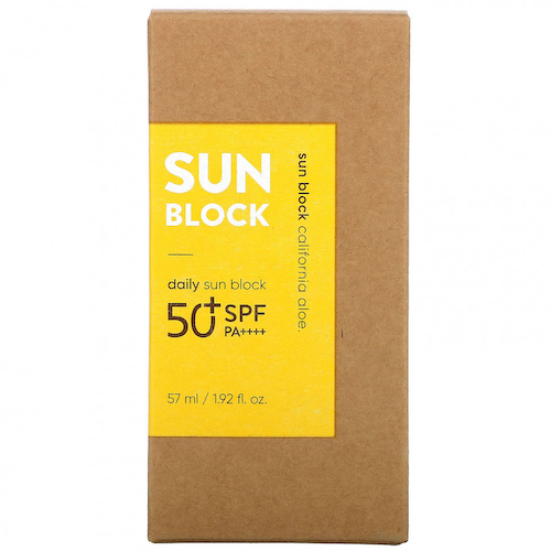 Nature Republic, California Aloe Daily Sun Block, SPF 50+ PA ++++, 57 мл (1,92 жидк. Унции) #1