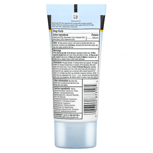 Neutrogena, Ultra Sheer, не оставляющий следов солнцезащитный крем, SPF 100+, 88 мл (3 жидк. унции) #1