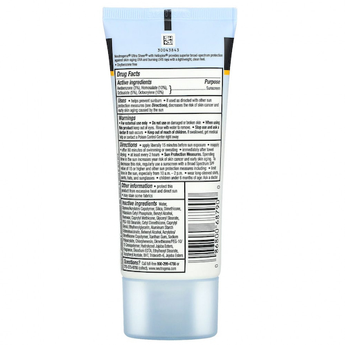 Neutrogena, Ultra Sheer, солнцезащитное средство с текстурой «сухое прикосновение», SPF 55, 88 мл (3,0 жидкой унции) #1