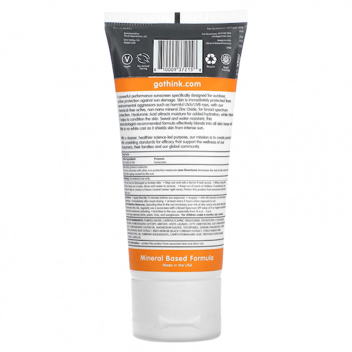 Think, Thinksport, активный цинк для лица, SPF 50, 59 мл (2 жидк. Унции) #1