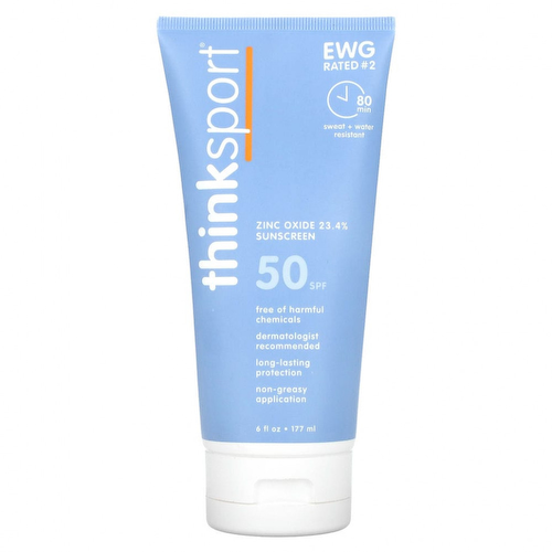 Think, Thinksport, солнцезащитное средство, SPF 50+, 177 мл (6 жидк. унций) #1