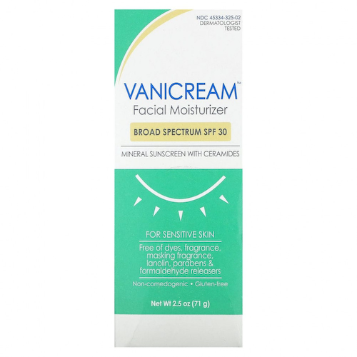 Vanicream, Увлажняющее средство для лица, минеральное солнцезащитное средство с керамидами, для чувствительной кожи, SPF 30, 71 г (2,5 унции) #1