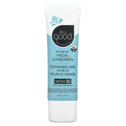All Good Products, Минеральное солнцезащитное средство для лица, SPF 30, 50 мл (1,7 жидк. Унции) #1