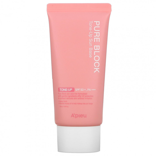A'Pieu, Pure Block Tone-Up Sun Base, SPF 50+, PA +++, 50 мл (1,69 жидк. Унции) #1