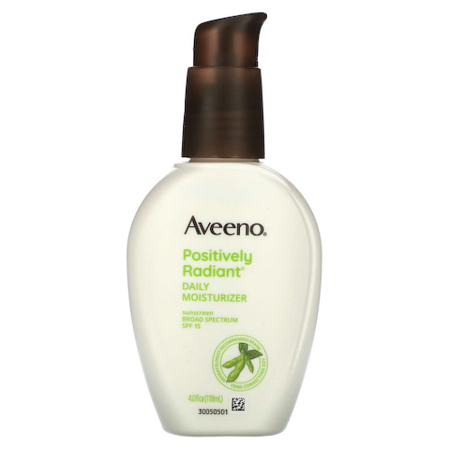 Aveeno, Positively Radiant, ежедневное увлажняющее солнцезащитное средство, SPF 15, 118 мл (4 жидк. Унции) #1