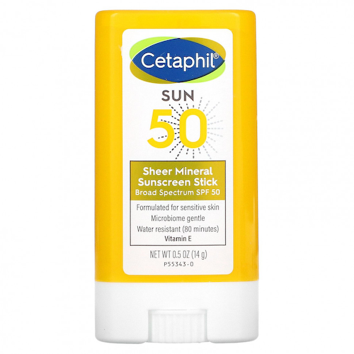 Cetaphil, Минеральный солнцезащитный стик-стик, SPF 50, 14 г (0,5 унции) #1