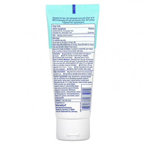 Coppertone, Солнцезащитный лосьон, без масла и контроля блеска, для лица, SPF 45, 74 мл (2,5 жидк. Унции) #1