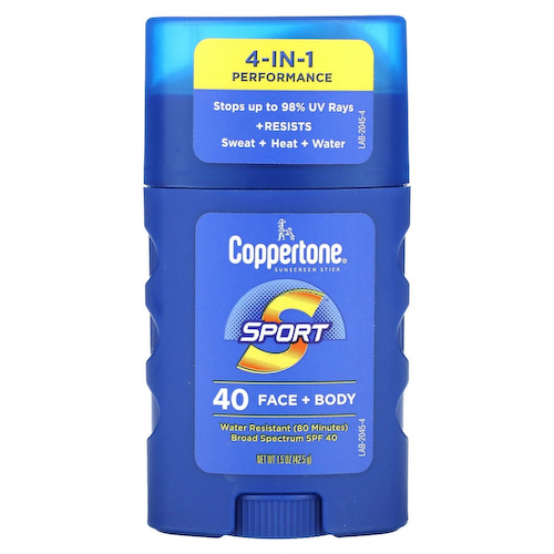 Coppertone, Солнцезащитный стик, Sport, 4-в-1, для лица и тела, SPF 40, 42,5 г (1,5 унции) #1