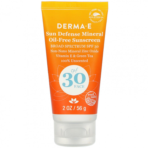 Derma E, Sun Defense, солнцезащитный крем без минеральных масел, SPF 30, без запаха, 56 г (2 унции) #1