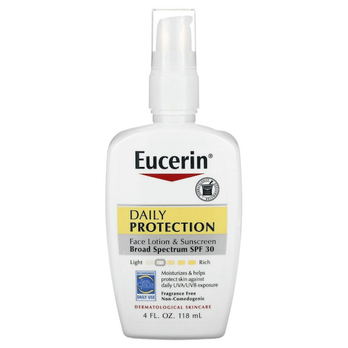 Eucerin, ежедневный солнцезащитный лосьон для лица, SPF 30, без отдушки, 118 мл (4 жидк. унции) #1