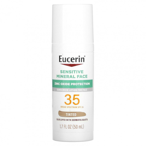 Eucerin, Минеральный солнцезащитный лосьон для чувствительной кожи, с SPF 35, тонирующий, 50 мл (1,7 жидк. Унции) #1