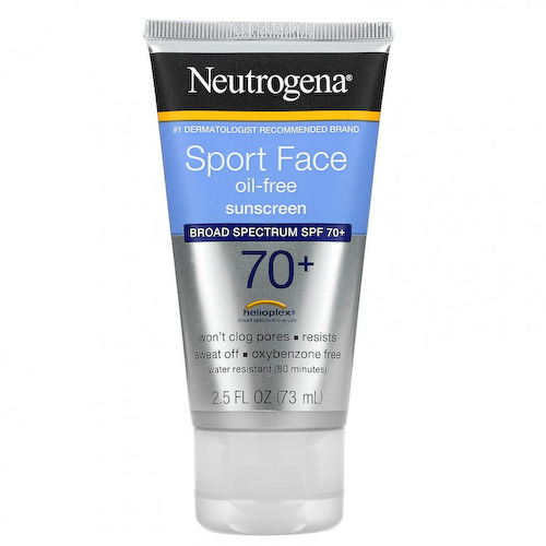 Neutrogena, Солнцезащитное средство для лица Sport Face без масла, SPF 70+, 73 мл (2,5 жидк. Унции) #1