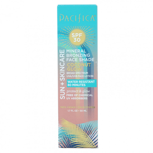 Pacifica, Sun + Skincare, минеральное бронзирующее средство для лица, SPF 30, кокосовое сияние, 50 мл (1,7 жидк. Унции) #1