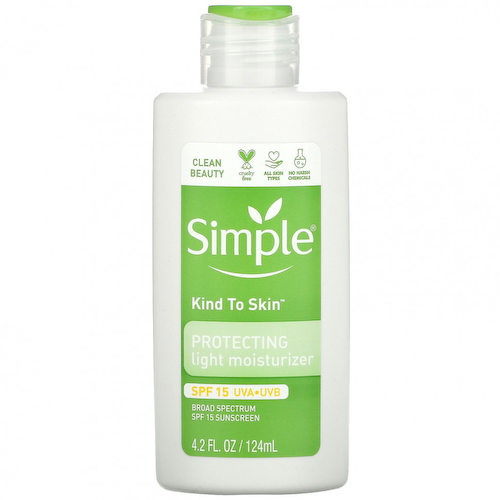 Simple Skincare, Kind to Skin, легкое защитное увлажняющее средство, SPF 15, 124 мл (4,2 жидк. Унции) #1