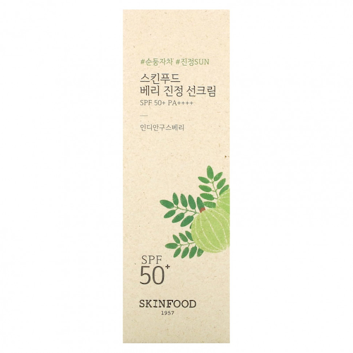 SKINFOOD, Успокаивающий солнцезащитный крем с ягодами, SPF50 + PA ++++, 50 мл (1,69 жидк. Унции) #1