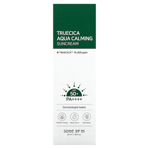 SOME BY MI, Truecica Aqua Calming, солнцезащитное средство, SPF 50+ PA ++++, 50 мл (1,69 жидк. Унции) #1