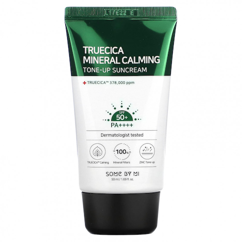 SOME BY MI, Truecica Mineral Calming, тонизирующее солнцезащитное средство, SPF 50+ PA ++++, 50 мл (1,69 жидк. Унции) #1