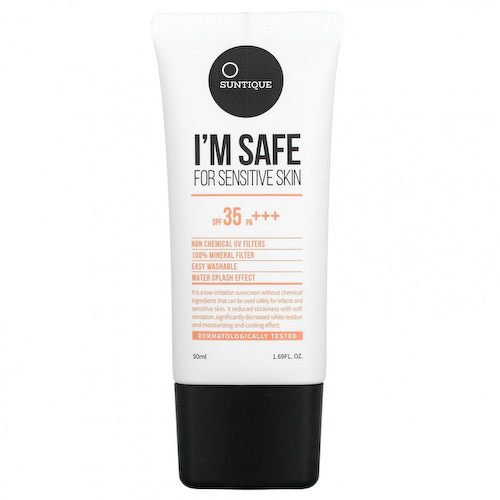 Suntique, I'm Safe For Sensitive Skin, SPF 35 PA +++, 50 мл (1,69 жидк. Унции) #1