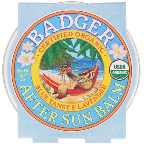 Badger Company, органический бальзам после загара, голубая пижма и лаванда, 56 г (2 унции) #1
