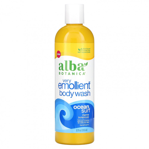 Alba Botanica, Очень смягчающее гель для душа, Ocean Surf, 355 мл (12 жидк. Унций) #1