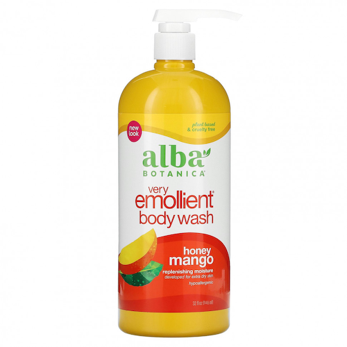 Alba Botanica, Very Emollient, гель для душа и ванны, манго с медом, 946 мл (32 жидк. унции) #1