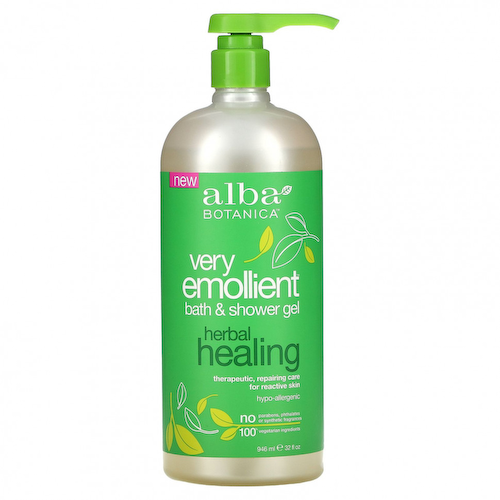 Alba Botanica, Very Emollient, гель для ванны и душа, лечебные травы, 946 мл (32 жидк. Унции) #1