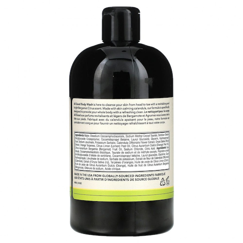 All Good Products, Гель для душа, бергамот и цитрус, 0,47 л (16 жидк. Унций) #1