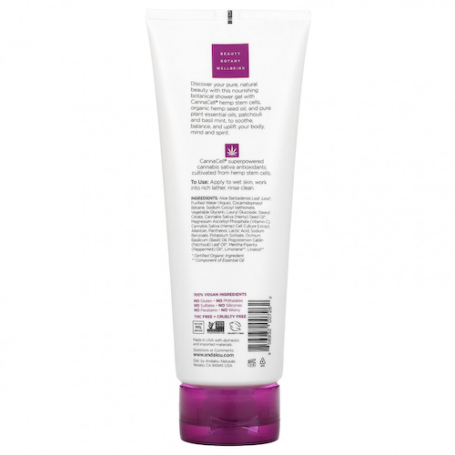Andalou Naturals, CannaCell, растительный гель для душа, пачули + базилик и мята, 236 мл (8 жидк. Унций) #1