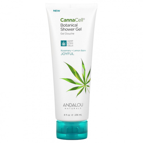 Andalou Naturals, CannaCell, растительный гель для душа, розмарин и мелисса, 236 мл (8 жидк. Унций) #1