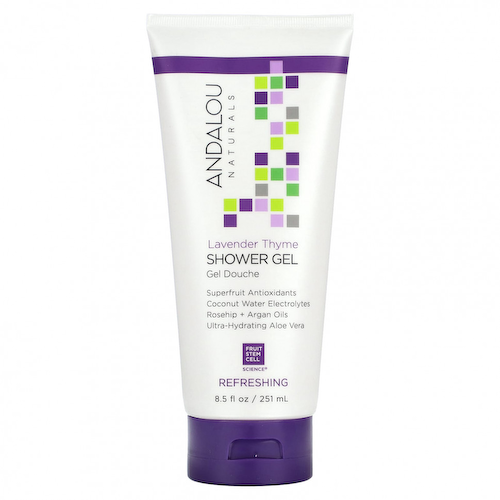 Andalou Naturals, Гель для душа, освежающий, лаванда и чабрец, 251 мл (8,5 жидк. Унции) #1