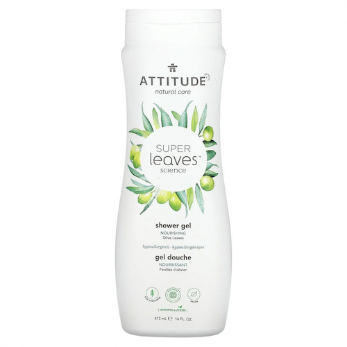 ATTITUDE, Super Leaves Science, гель для душа, питательный, оливковые листья, 473 мл (16 жидк. Унций) #1