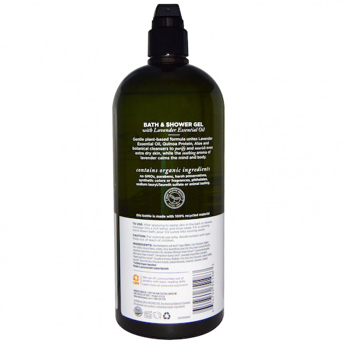 Avalon Organics, гель для душа и ванны, питательная лаванда, 946 мл (32 жидк. унции) #1