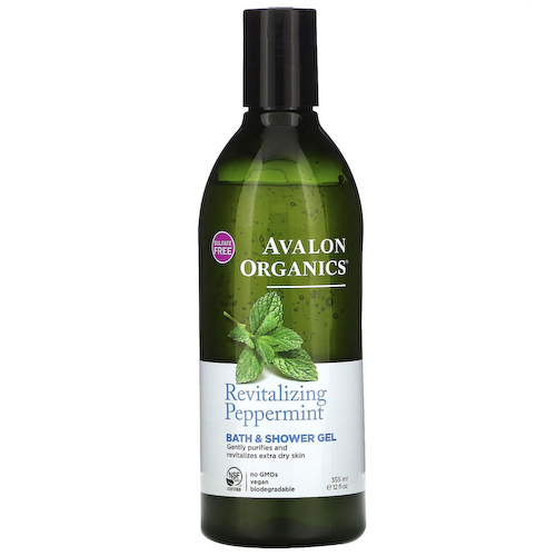 Avalon Organics, гель для ванны и душа, восстанавливающая перечная мята, 355 мл (12 жидк. унций) #1