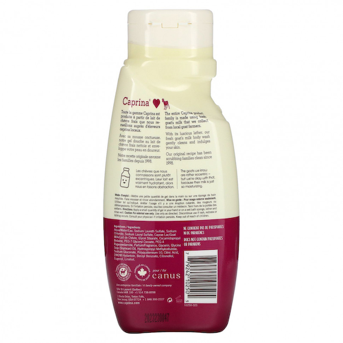 Caprina, Fresh Goat's Milk, Невероятное средство для мытья тела, оригинальная формула, 16,9 жидких унций (500 мл) #1