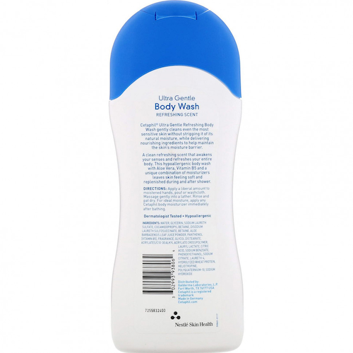 Cetaphil, Ultra Gentle, освежающий гель для душа, свежий аромат, 500 мл #1