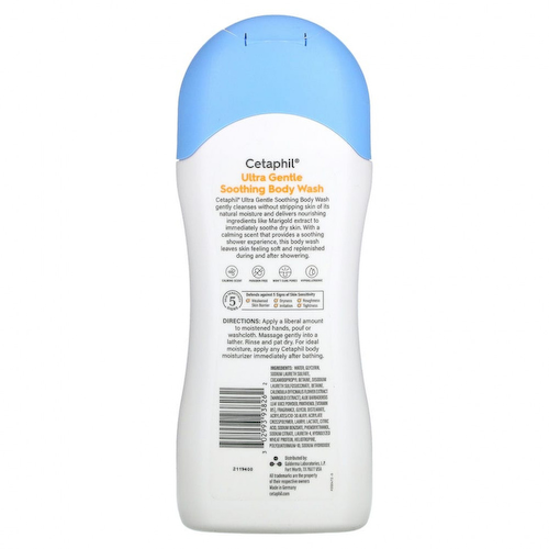 Cetaphil, Ultra Gentle, успокаивающий гель для душа, 500 мл #1