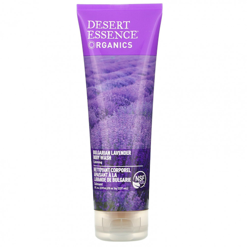 Desert Essence, Успокаивающее средство для мытья тела с болгарской лавандой, 8 жидких унций (237 мл) #1