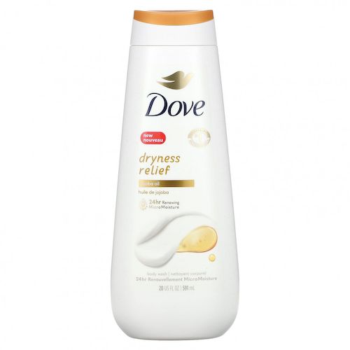 Dove, Гель для душа для снятия сухости с маслом жожоба, 591 мл (20 жидк. Унций) #1