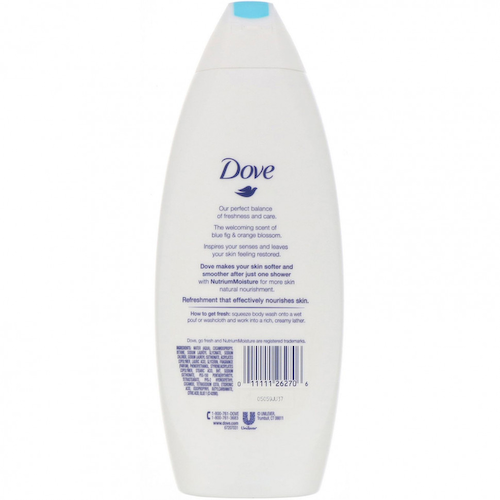 Dove, Гель для душа Go Fresh, аромат «Синий инжир и цветки апельсина», 650 мл #1