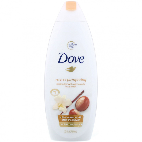 Dove, Гель для душа Purely Pampering, аромат «Масло ши и согревающая ваниль», 650 мл #1