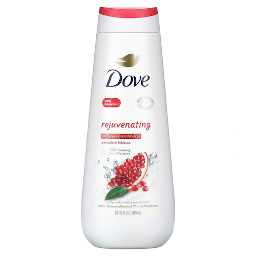 Dove, Омолаживающая жидкость для душа, гранат и гибискус, 591 мл (20 жидк. Унций) #1