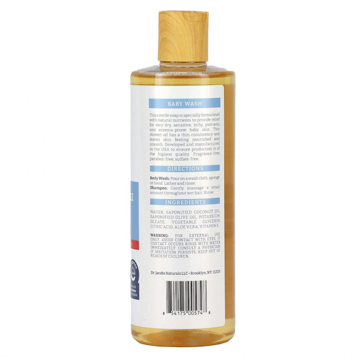 Dr. Jacobs Naturals, Pure Castile Eczema Relief, гель для душа и шампунь, 473 мл (16 унций) #1