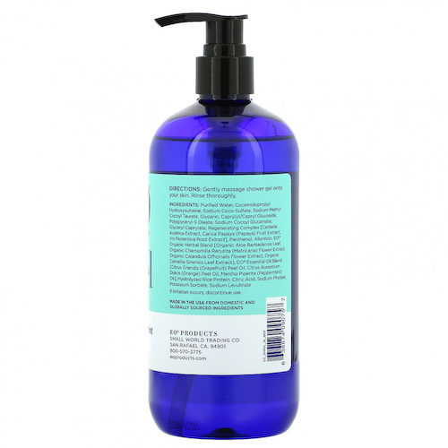 EO Products, Гель для душа, грейпфрут и мята, 473 мл (16 жидких унций) #1
