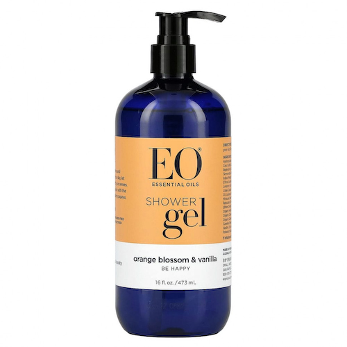 EO Products, Гель для душа, апельсиновый цвет и ваниль, 16 жидких унций (473 мл) #1