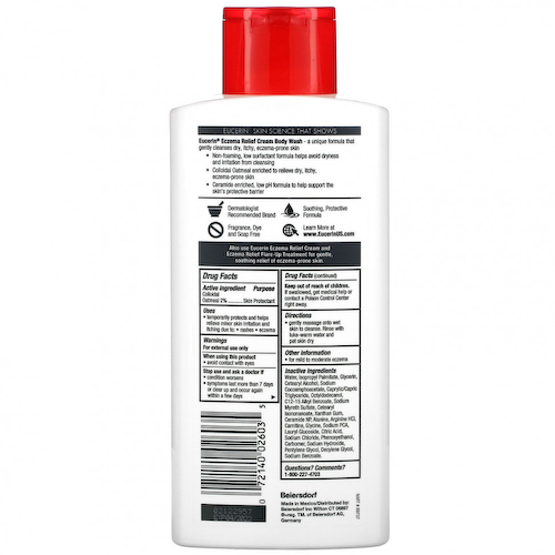 Eucerin, Eczema Relief, крем для душа, 400 мл (13,5 жидк. Унции) #1