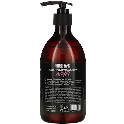 Helloganic, Season In the Body Bubble Shower, Angel, 16.9 fl oz (500 ml) #1