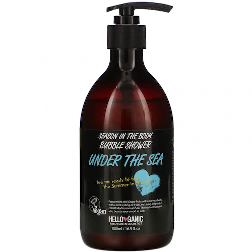 Helloganic, Season In the Body Bubble Shower, Under the Sea, 16.9 fl oz (500 ml) #1
