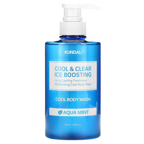 Kundal, Cool & Clear Ice Boosting, прохладный гель для душа, вода с мятой, 500 мл (16,9 жидк. Унции) #1
